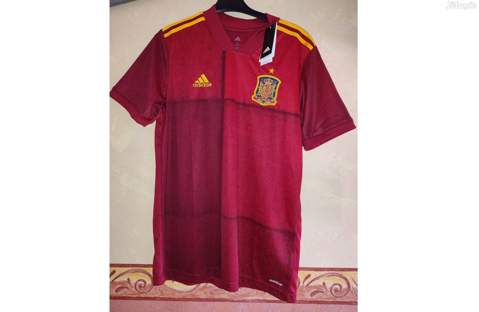 Spanyol válogatott piros 2021 eredeti adidas mez (M, L)
