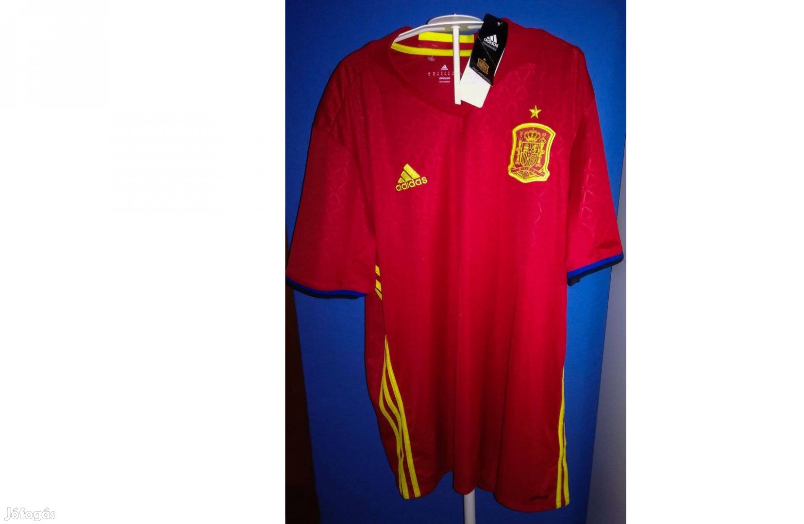 Spanyol válogatott piros eredeti adidas 2016-17 mez (XL)