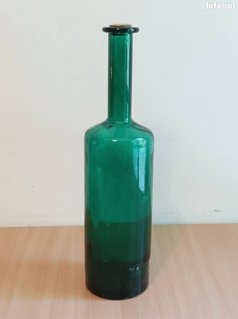 Spanyol zöld üveg váza eladó csak