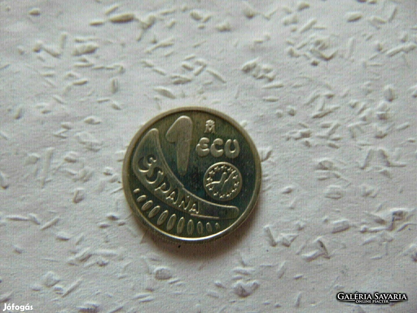 Spanyolország ezüst 1 ecu 1989 6.82 gramm 925 ös ezüst