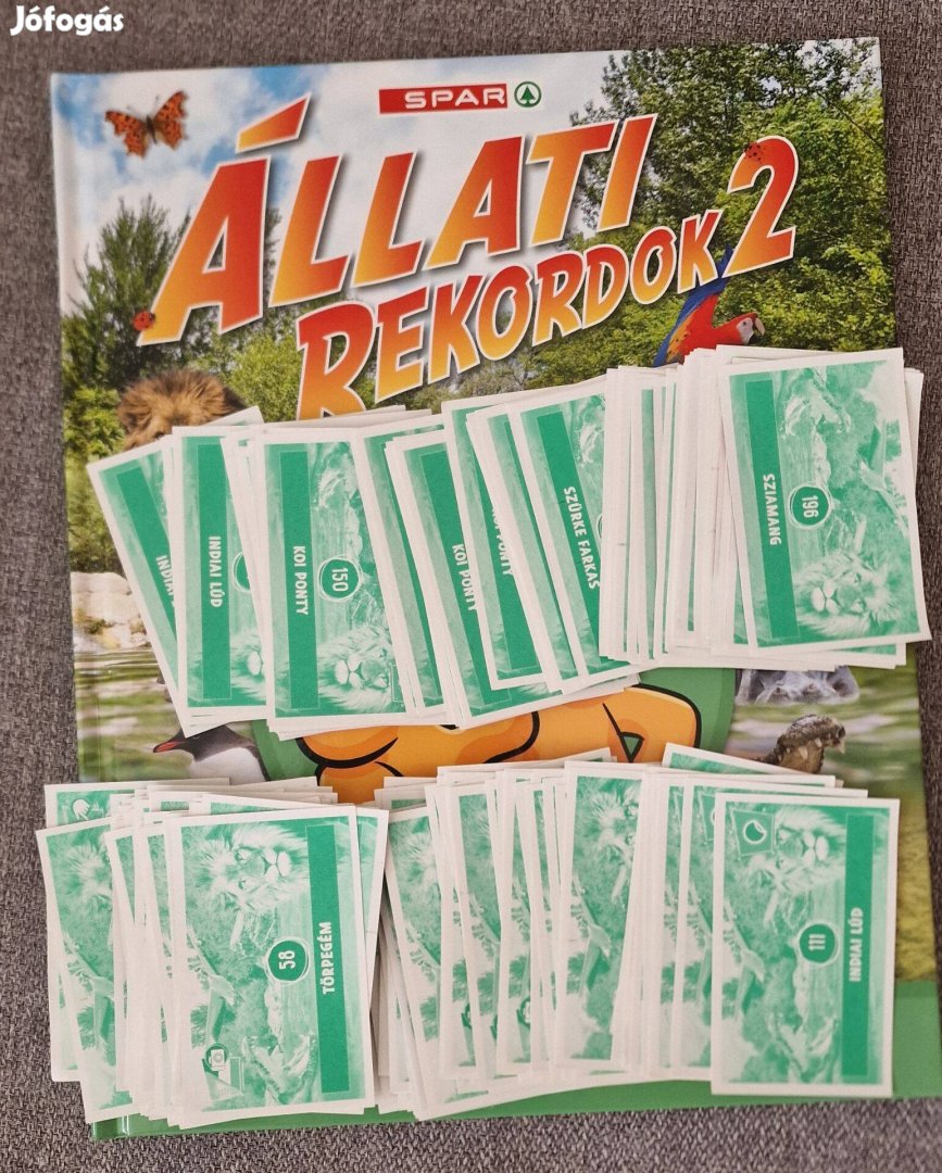 Spar Állati rekordok 2 matricák