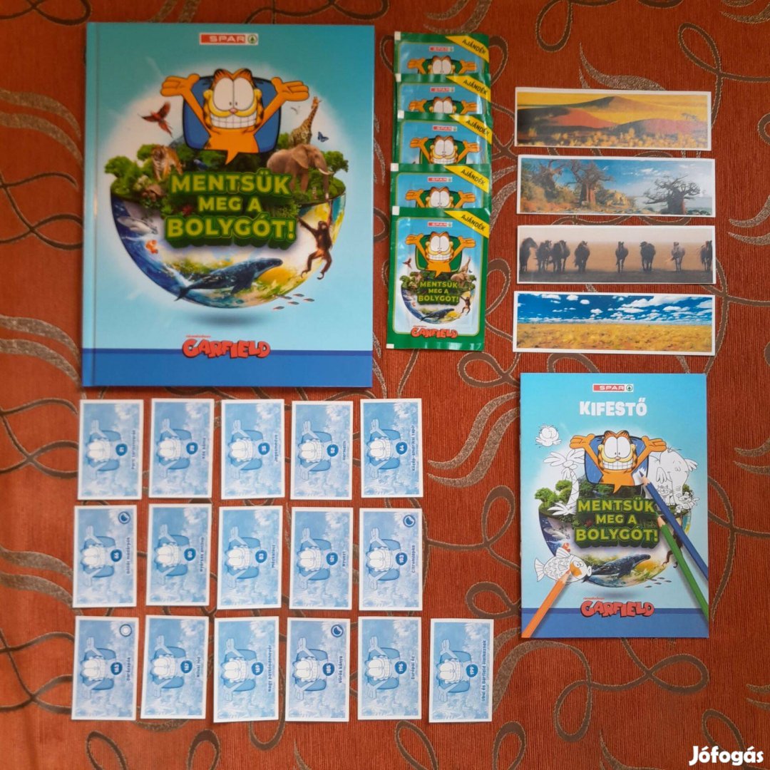 Spar Mentsük meg a bolygót! abum kifestő matricák ritka