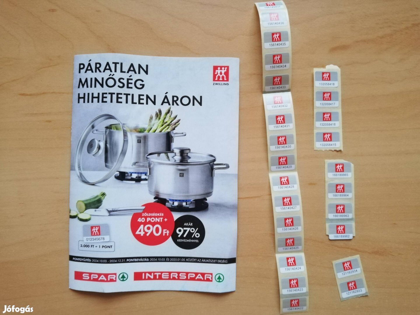 Spar pontok Zwilling termékekre 