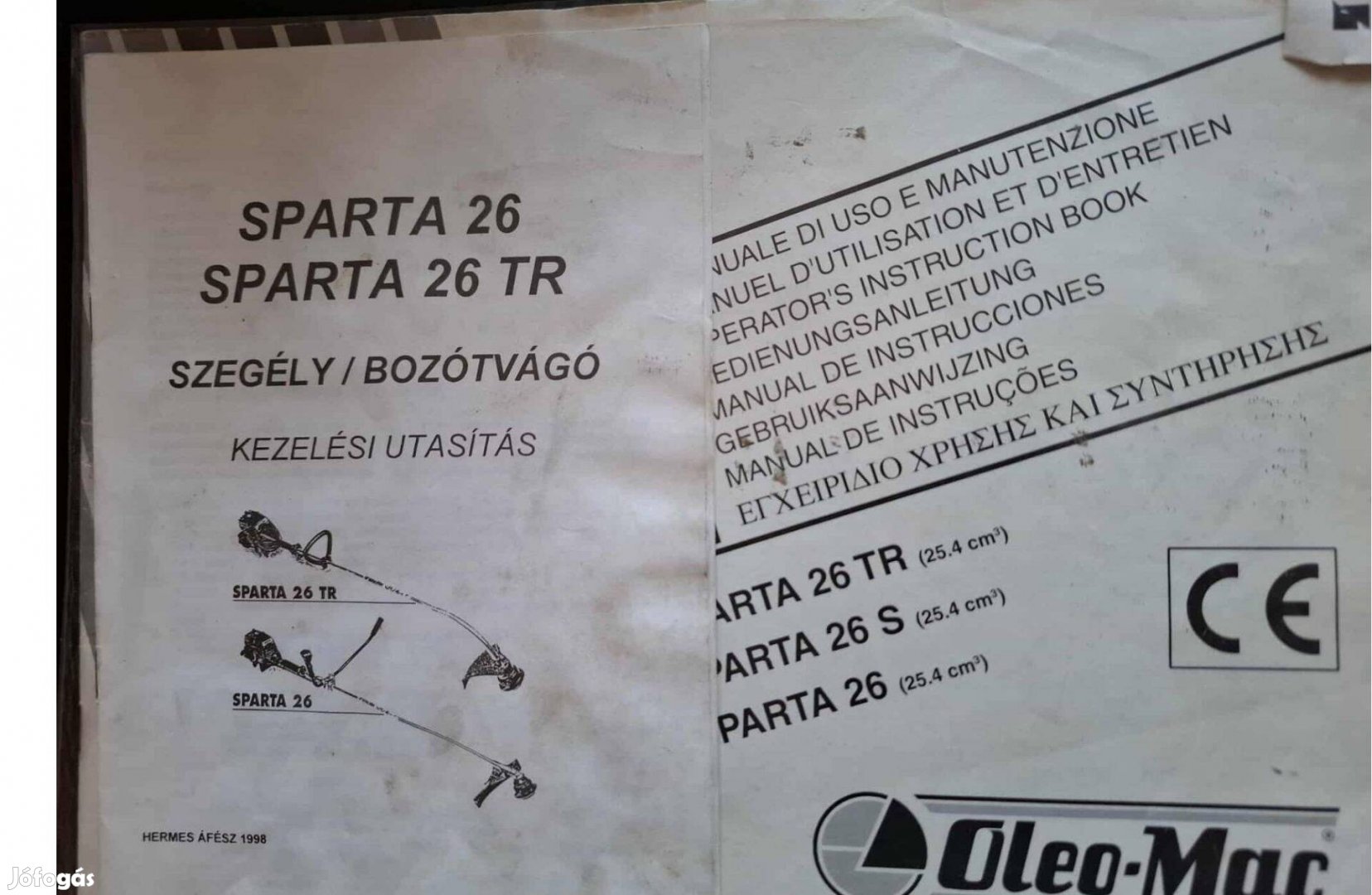 Sparta 26 motoros fűkasza