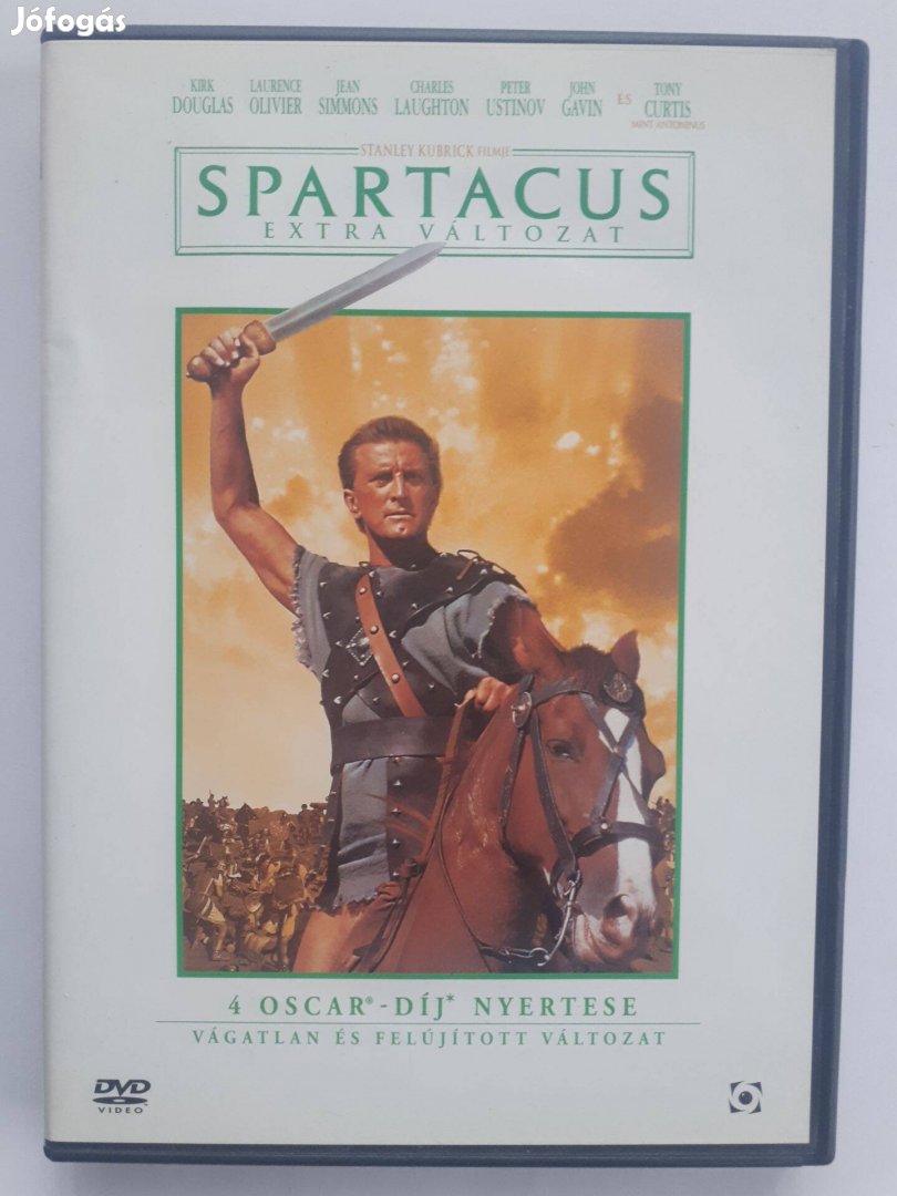 Spartacus extra változat DVD (Kirk Douglas, Laurence Olivier)