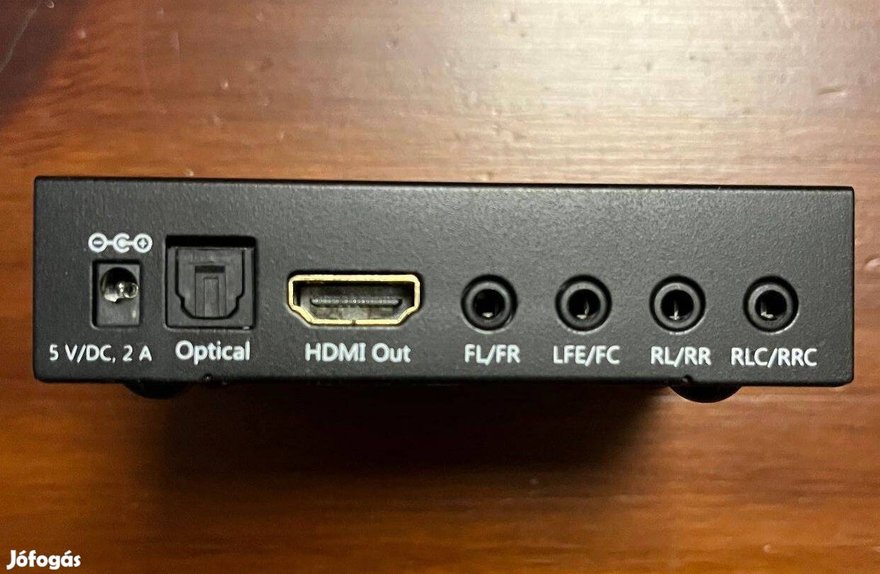 Speaka HDMI extractor, hdmi-ből leválasztja az audió jelet