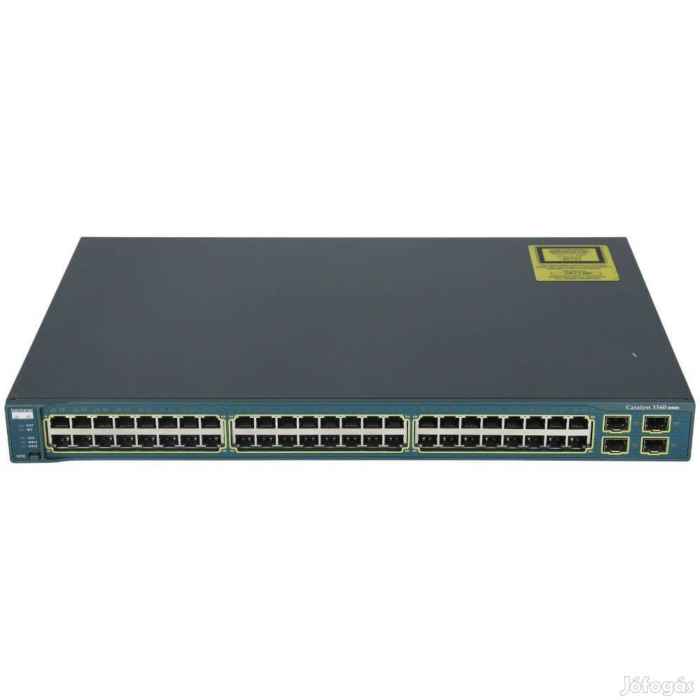 Spéci ajánlat! Cisco C3560-48TS-S 48 portos switch számlával, garanciá