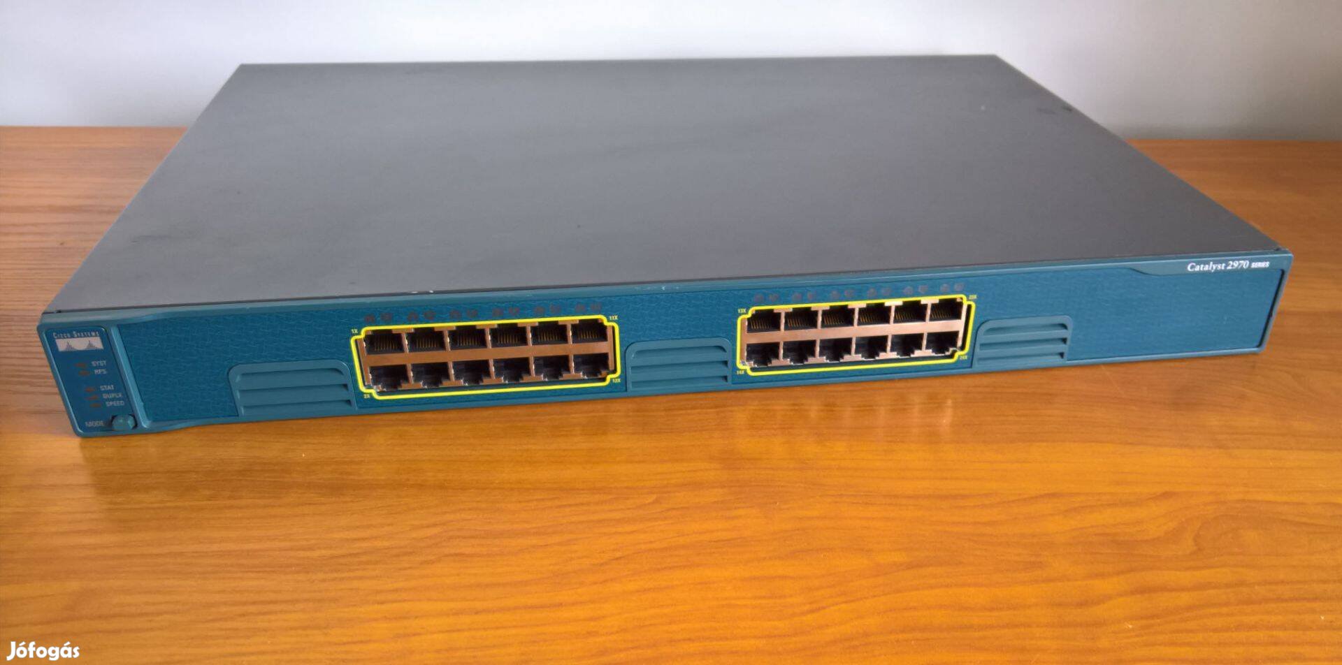 Spéci ajánlat! Gigabites Cisco C2970G-24T-E 24 portos switch számlával