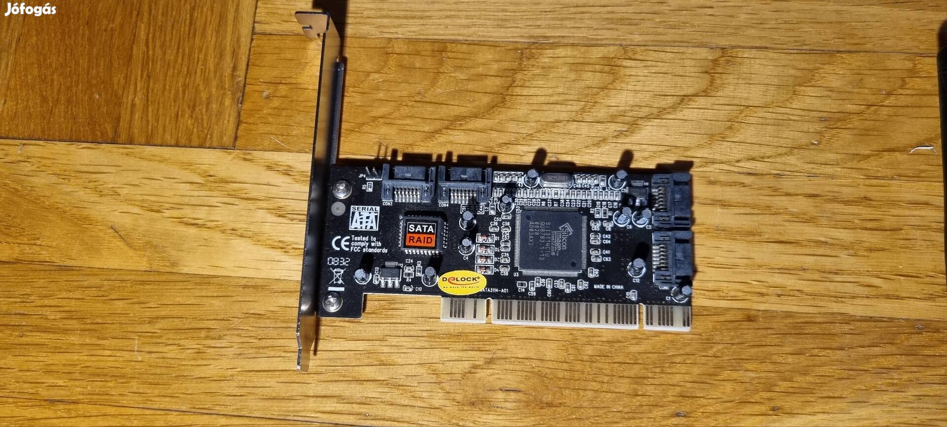 Speeddragon pci sata+raid vezérlő 4 porttal 