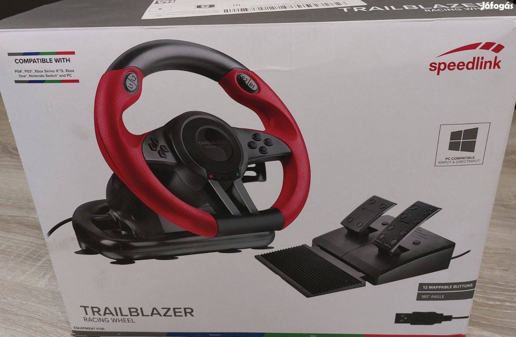 Speedlink Trailbrazer Racing Wheel kormány (Xbox, PS, PC, Nintendo)