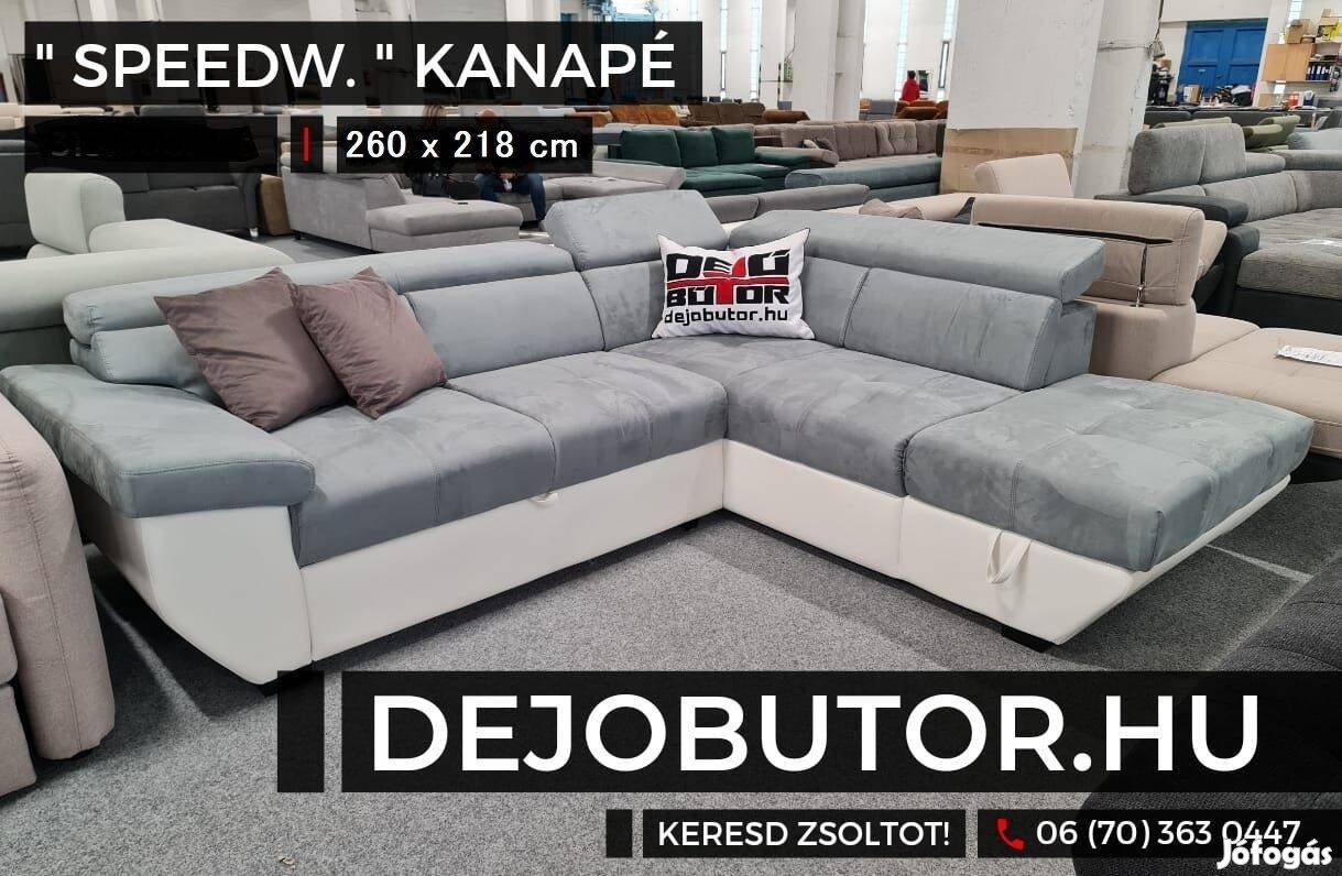 Speedway sarok kanapé ülőgarnitúra 260x218 cm rugós