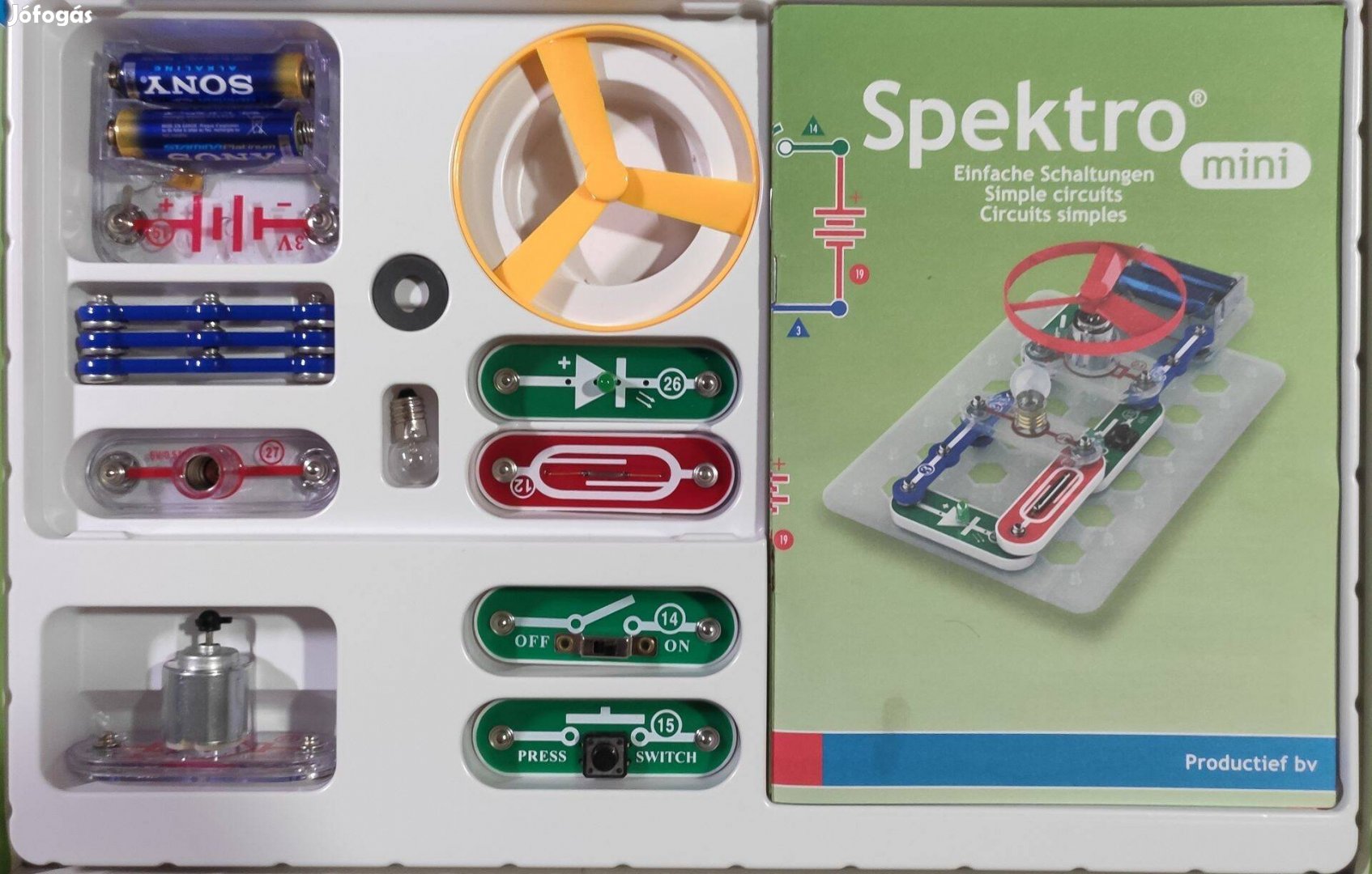 Spektro mini, egyszerű áramkörök, építő készlet