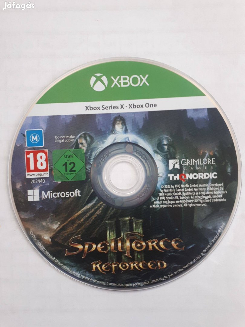 Spellforce III Reforced xbox one-series x játék,eladó-csere"