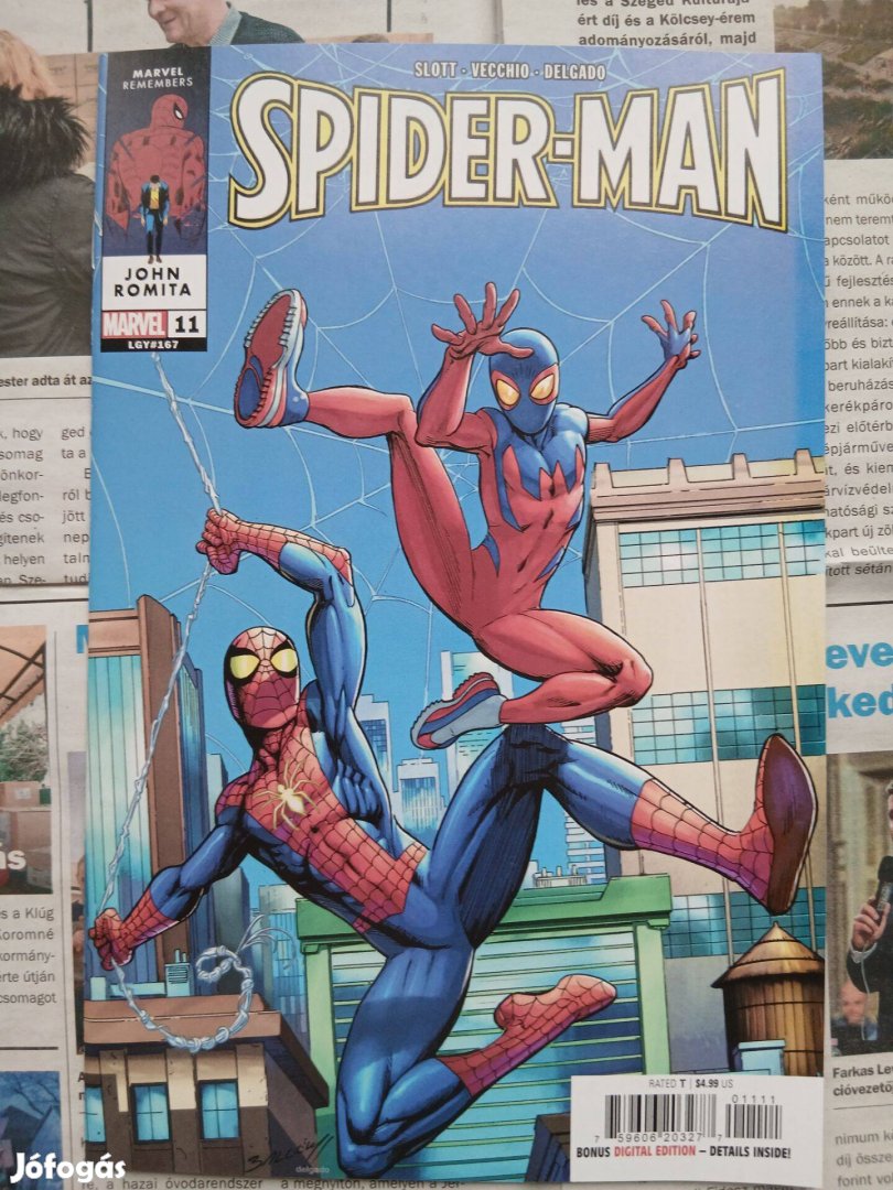 Spider-Man Marvel képregény 2022-es széria 11A borítóval
