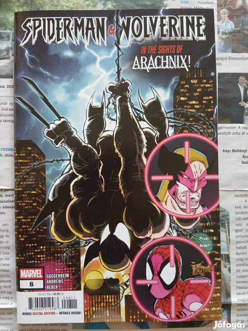Spider-Man and Wolverine Marvel képregény 8A. száma eladó!