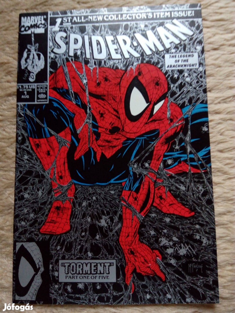 Spider-man (1990-es sor.): képregény 1. száma eladó (ezüstös színezetű