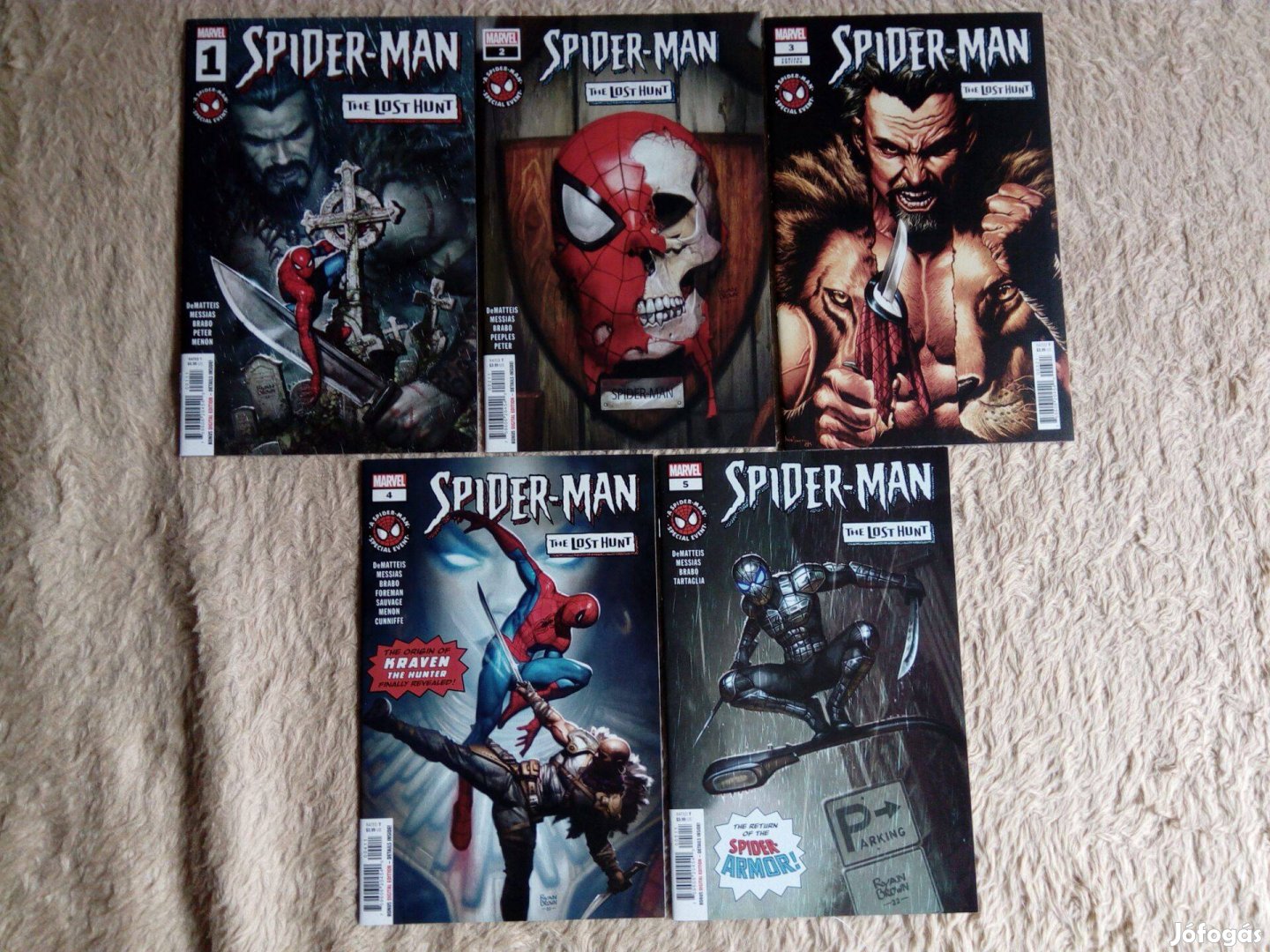Spider-man: The lost hunt 1-5. számok (teljes minisorozat) képregények