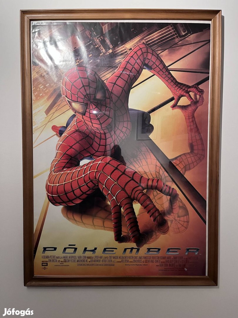 Spiderman Pókember moziplakát keretben 100 x 68 cm