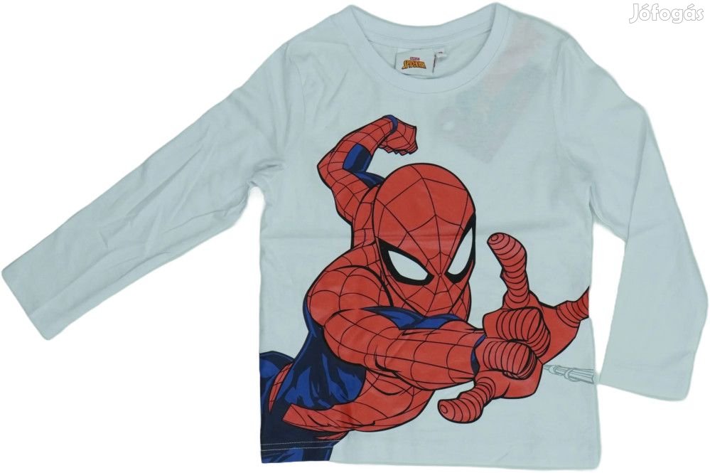 Spiderman Új (címkés) Fiú Hosszú ujjú felső (Méret: 104)