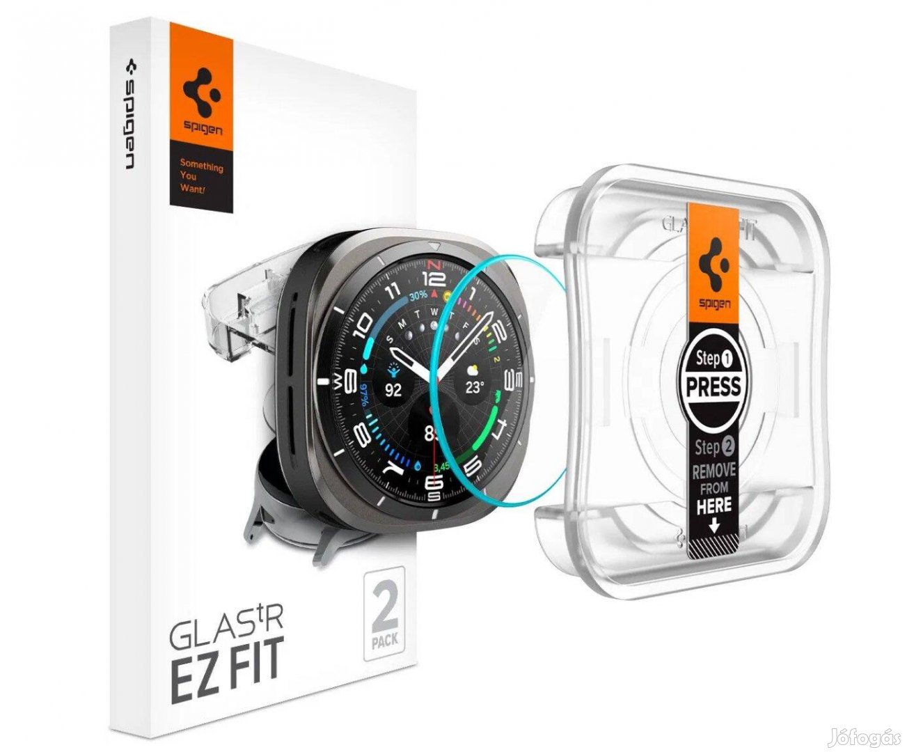 Spigen Glass tR EZ Fit Transparency Samsung Galaxy Watch Ultra üvegfól