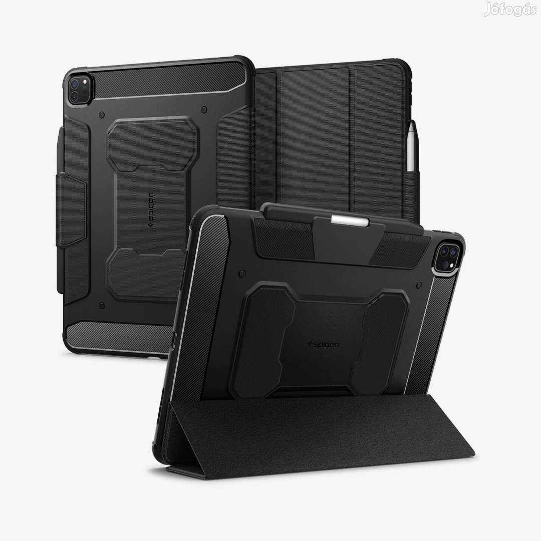 Spigen Rugged Armor Pro Black ipad Pro 13" M4 (2024) tok