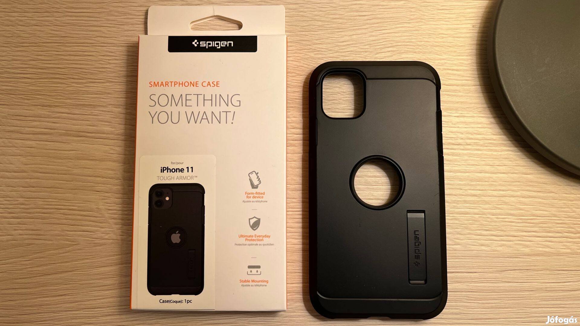 Spigen Tough Armor Apple iphone 11 tok, black, fekete