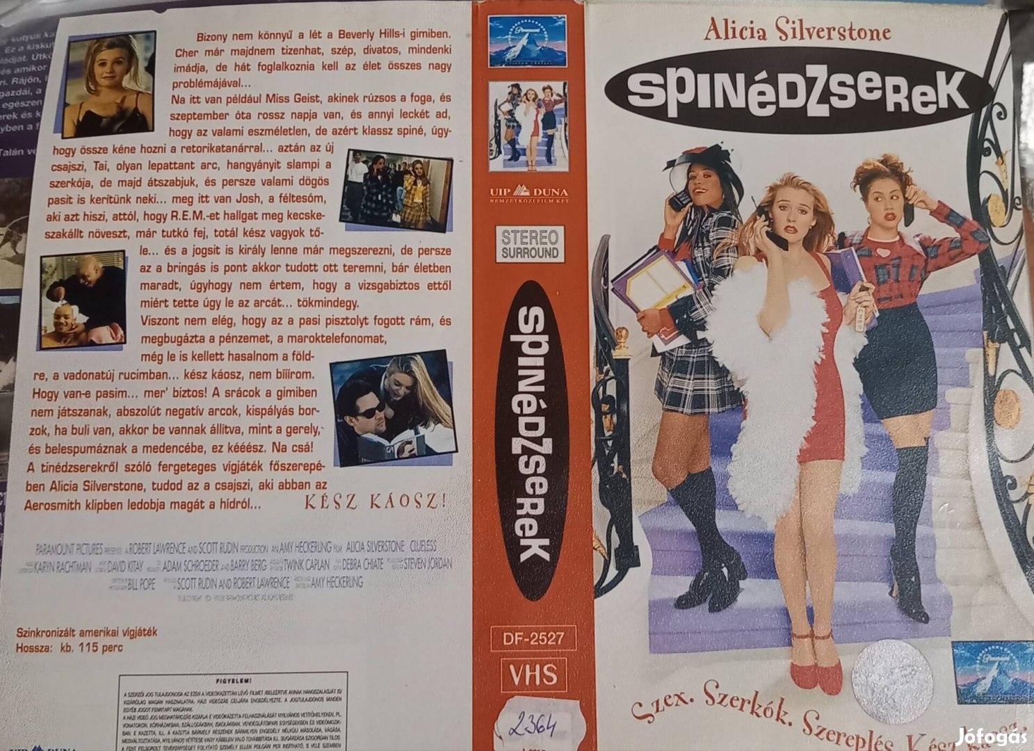 Spinédzserek - vígjáték vhs- Alice Silverstone