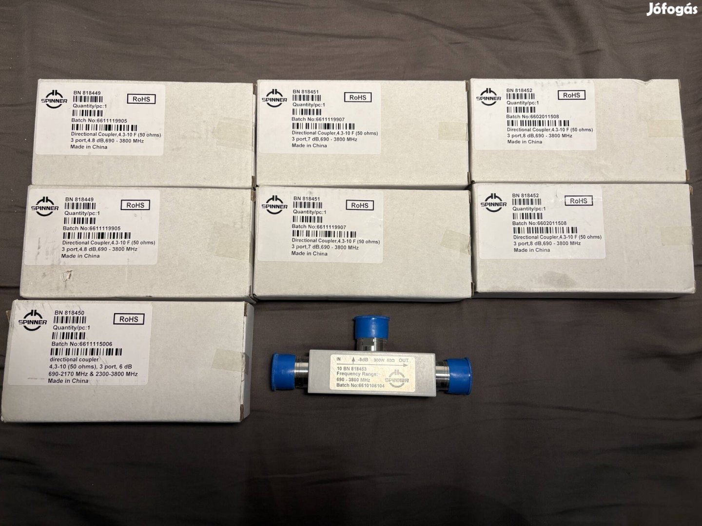 Spinner RF elosztók, csatlakozók