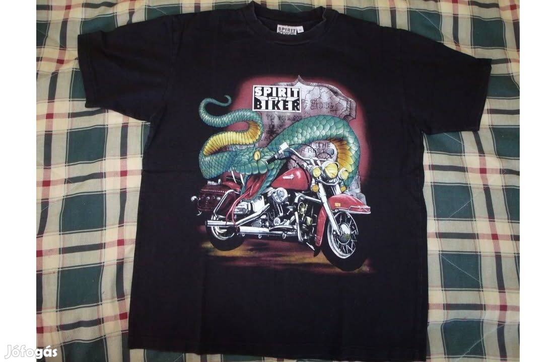 Spirit of Biker chopper motoros póló, S méret, szélessége 51cm
