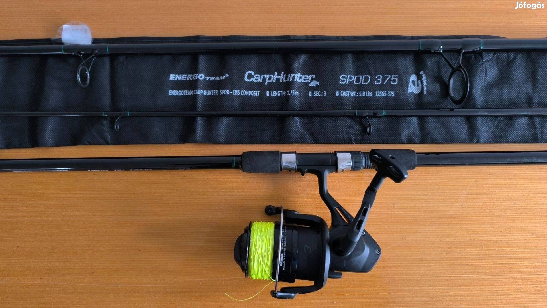 Spomb bot + orsó ( Carp Hunter Spod 375 + Okuma Atomic spod)