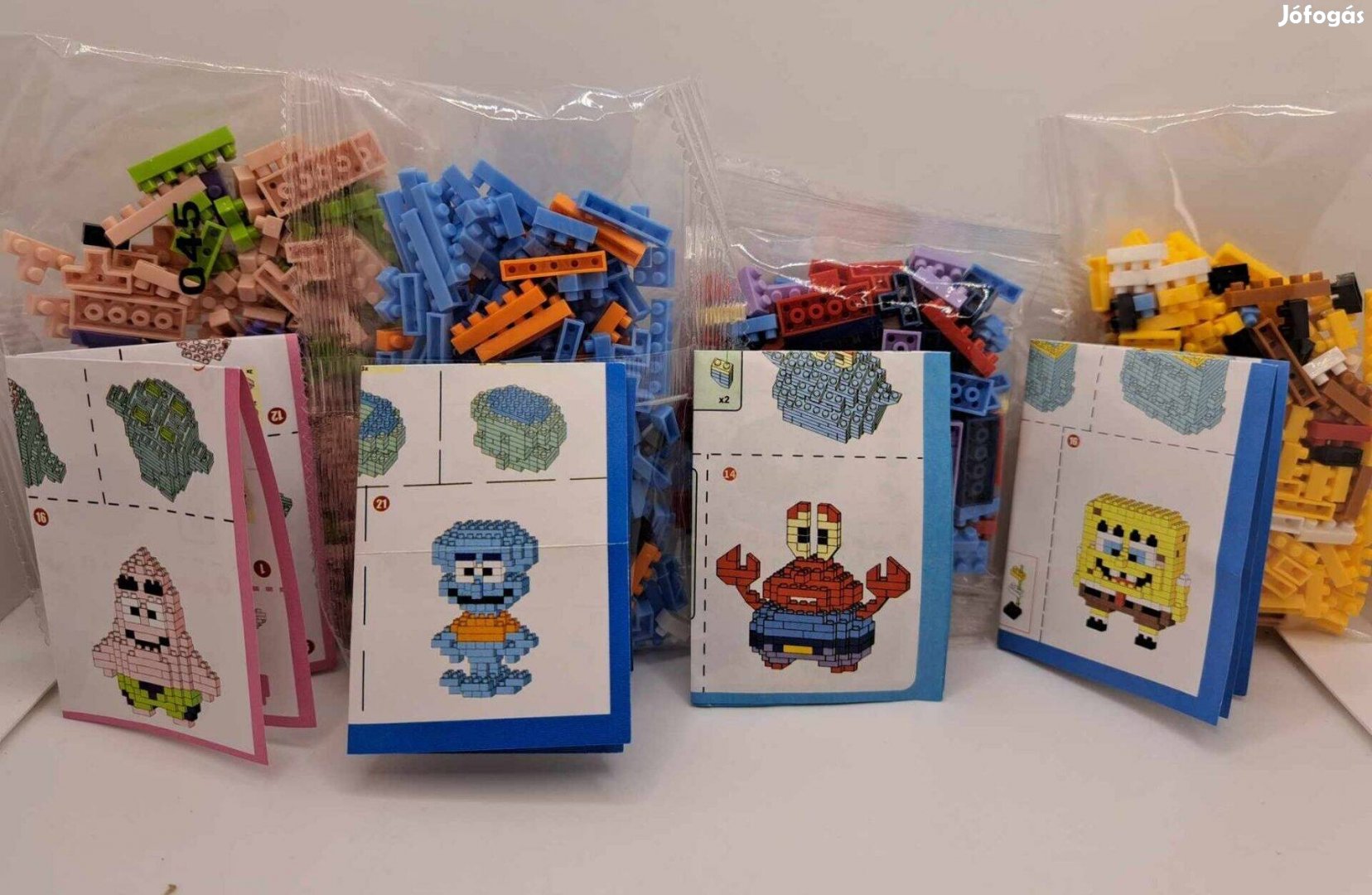Spongyabob építhető minifigura/4 daarabos csomag