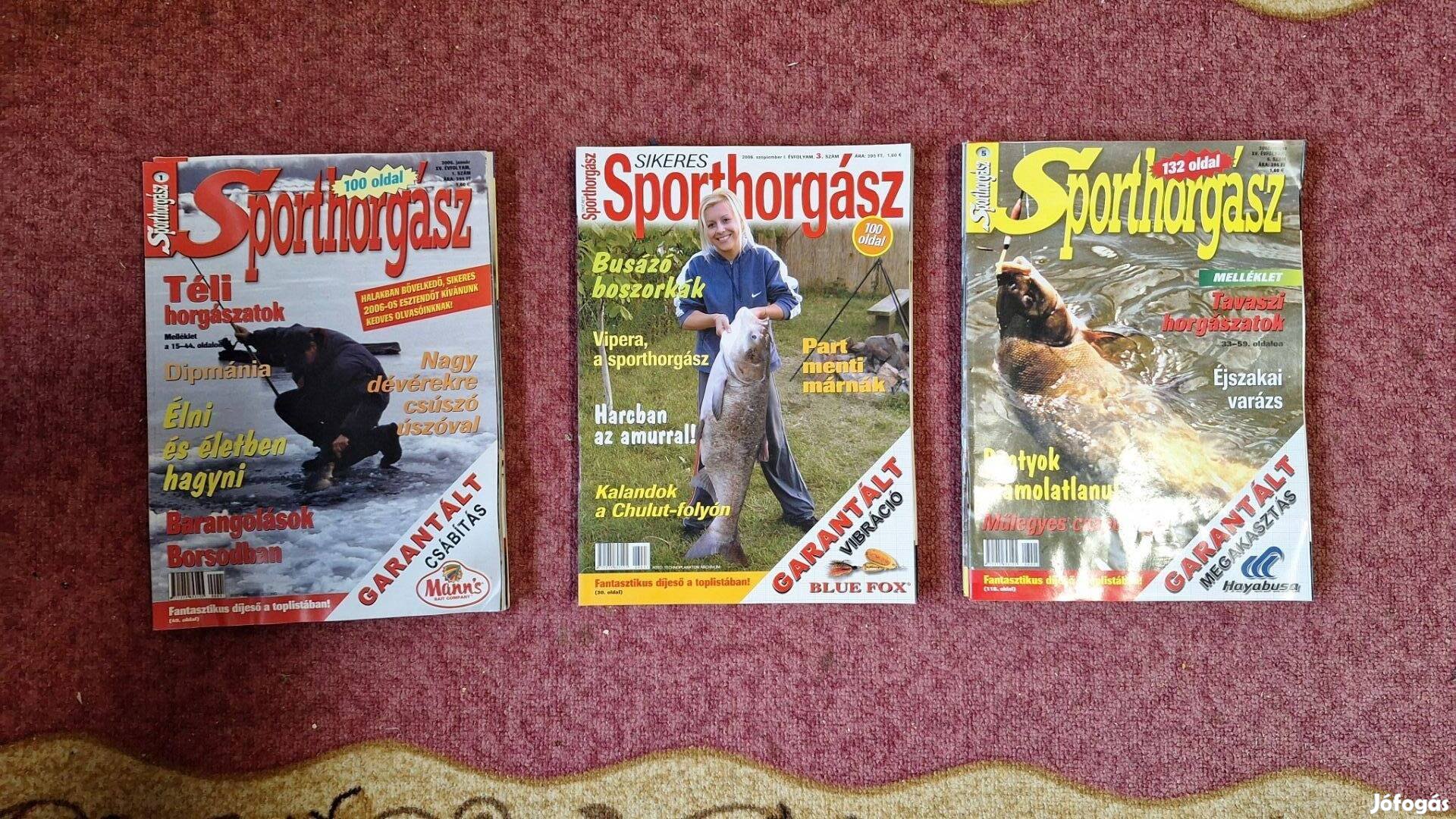 Sport Horgász Újság 1999év-től - 2006ig.- 300ft/db