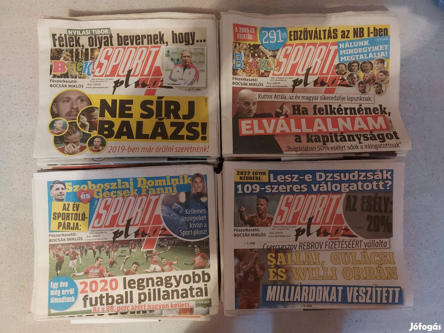 Sport Plusz újság 2018-2019-2020-2021-es évadok eladók