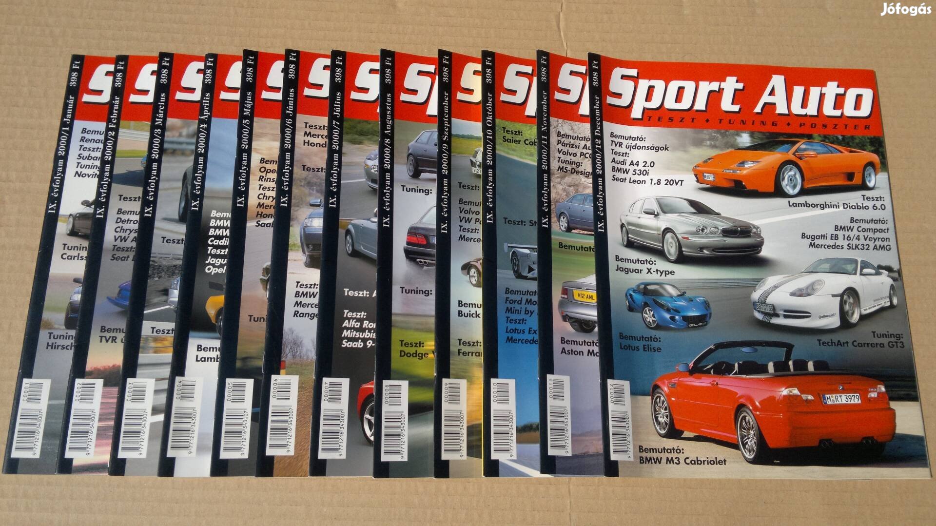 Sport autó magazin, nagy poszterrel a közepén, teljes évad