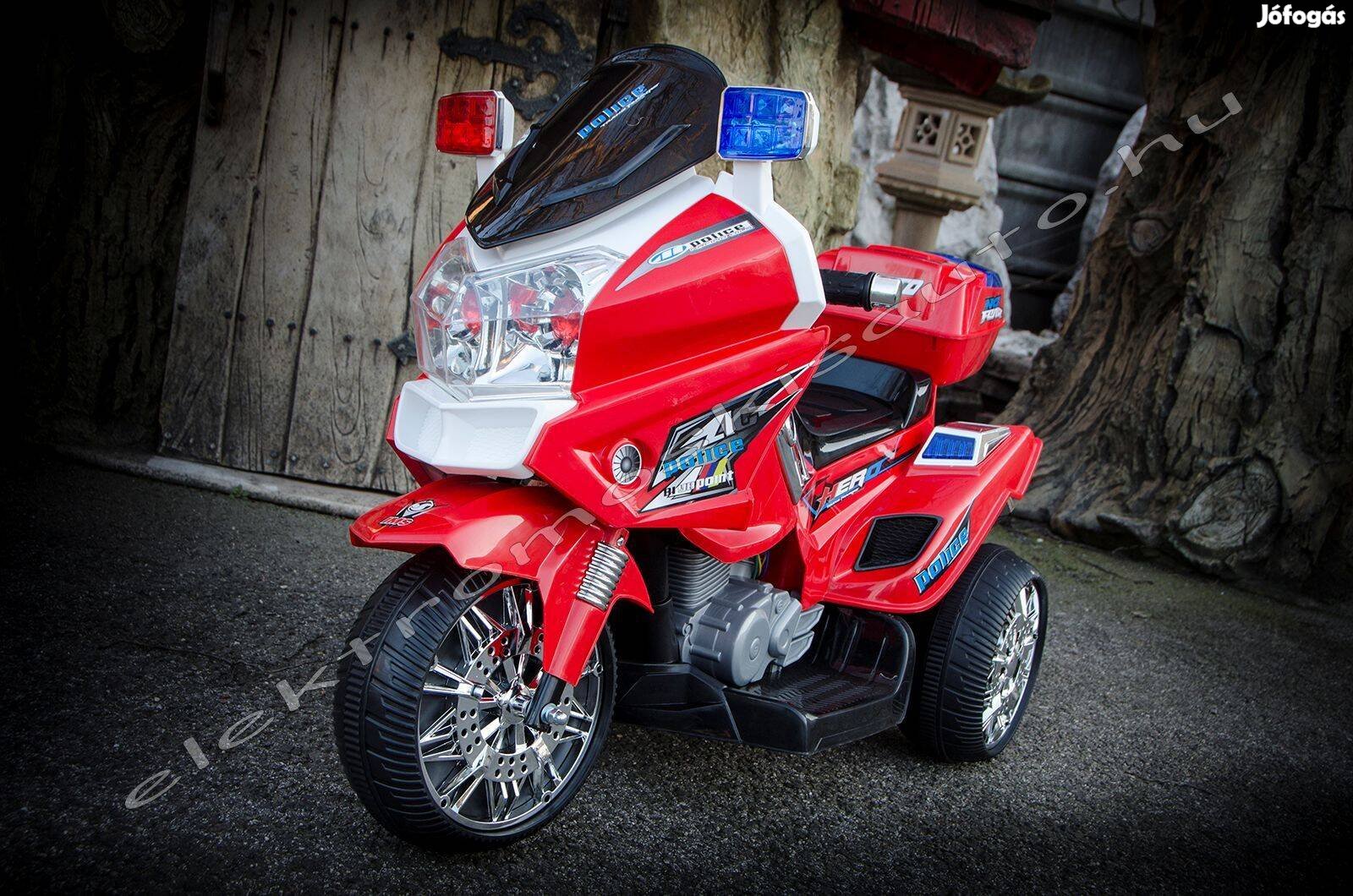 Sport rendőr 12V piros elektromos kismotor