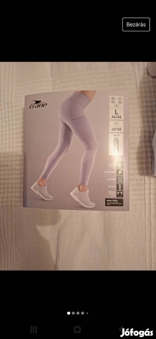 Sportos Női leggings lila L 44/46 vadonatúj címkés.