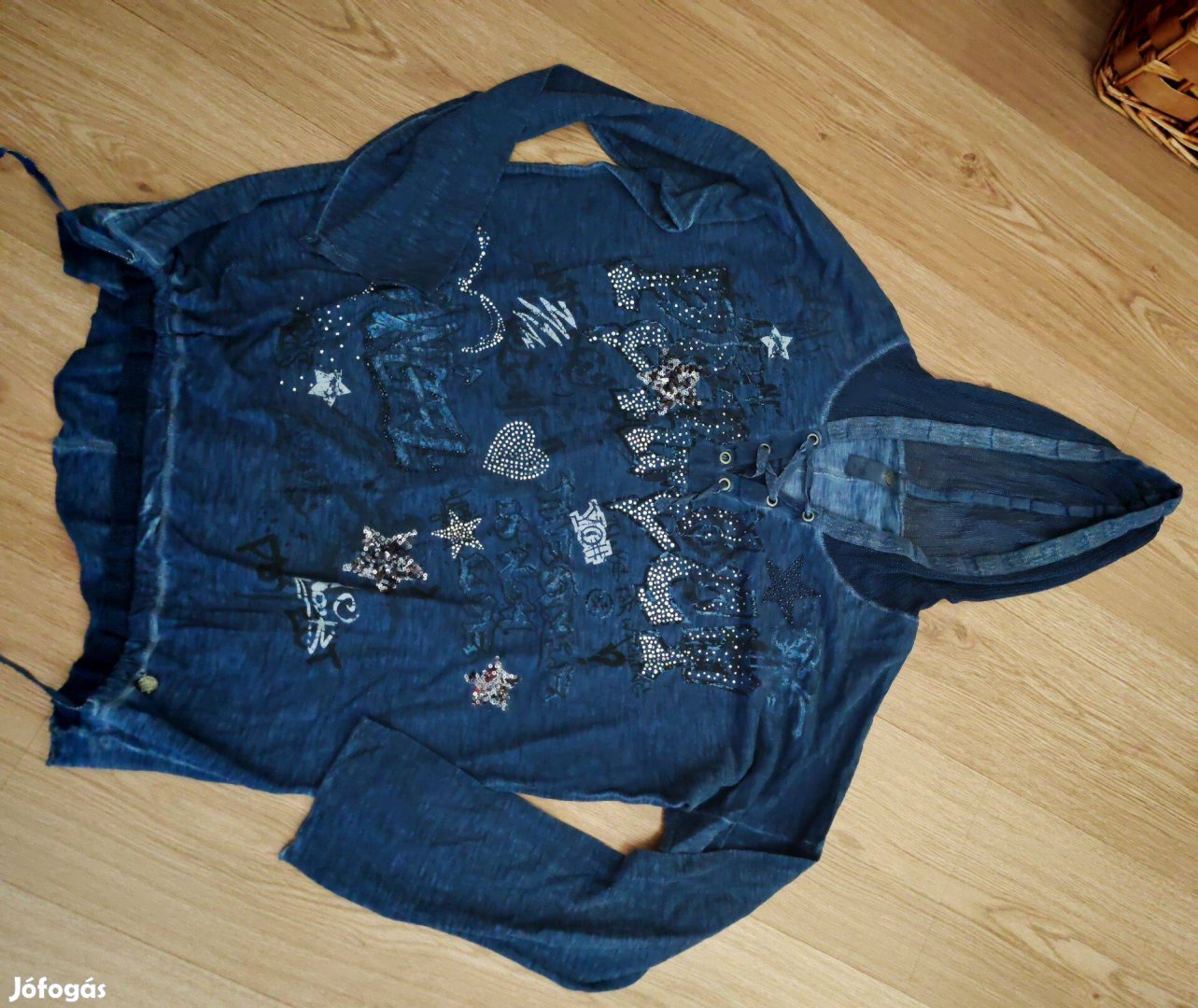 Sportos pamut női vékony felsőrész M-L