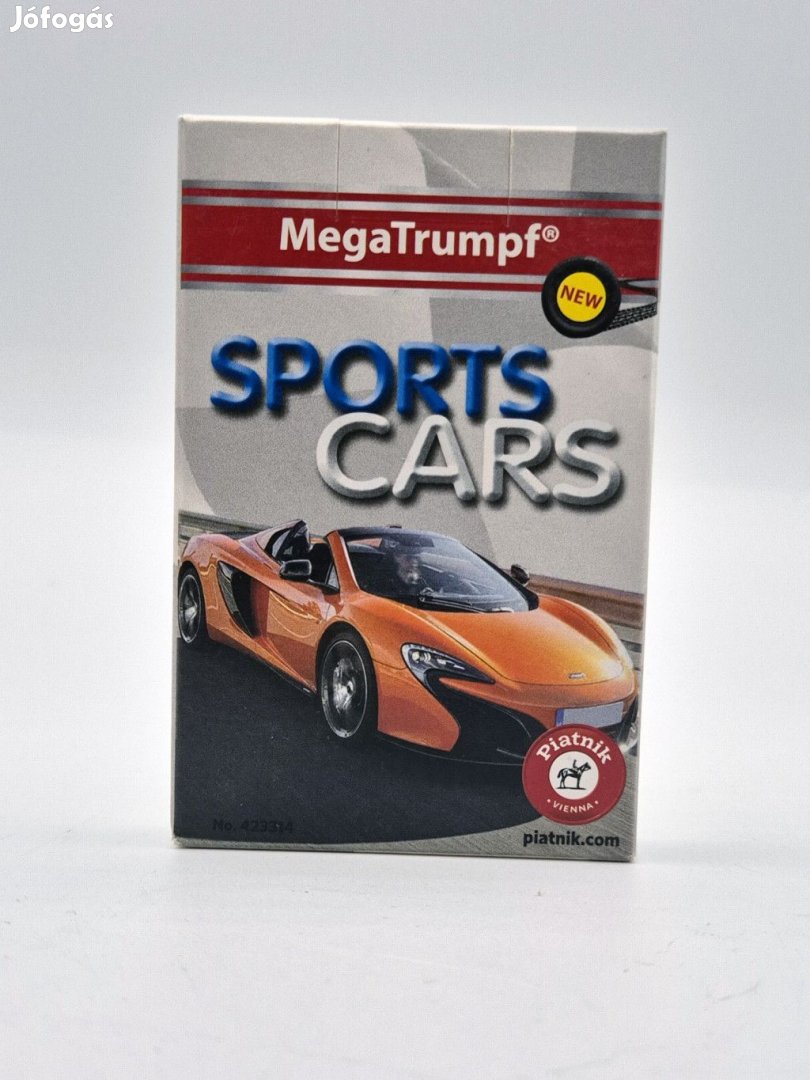Sports cars sportautók autós kvartett kártya autóskártya