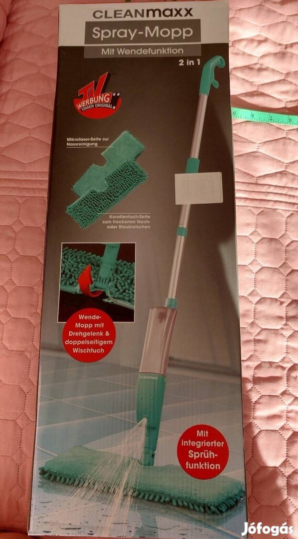 Spray mop tartályos szórófejes felmosó padlótisztító új