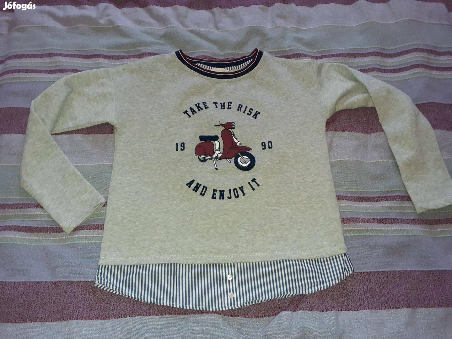 Springfield női csinos vidám pulóver S-es, új