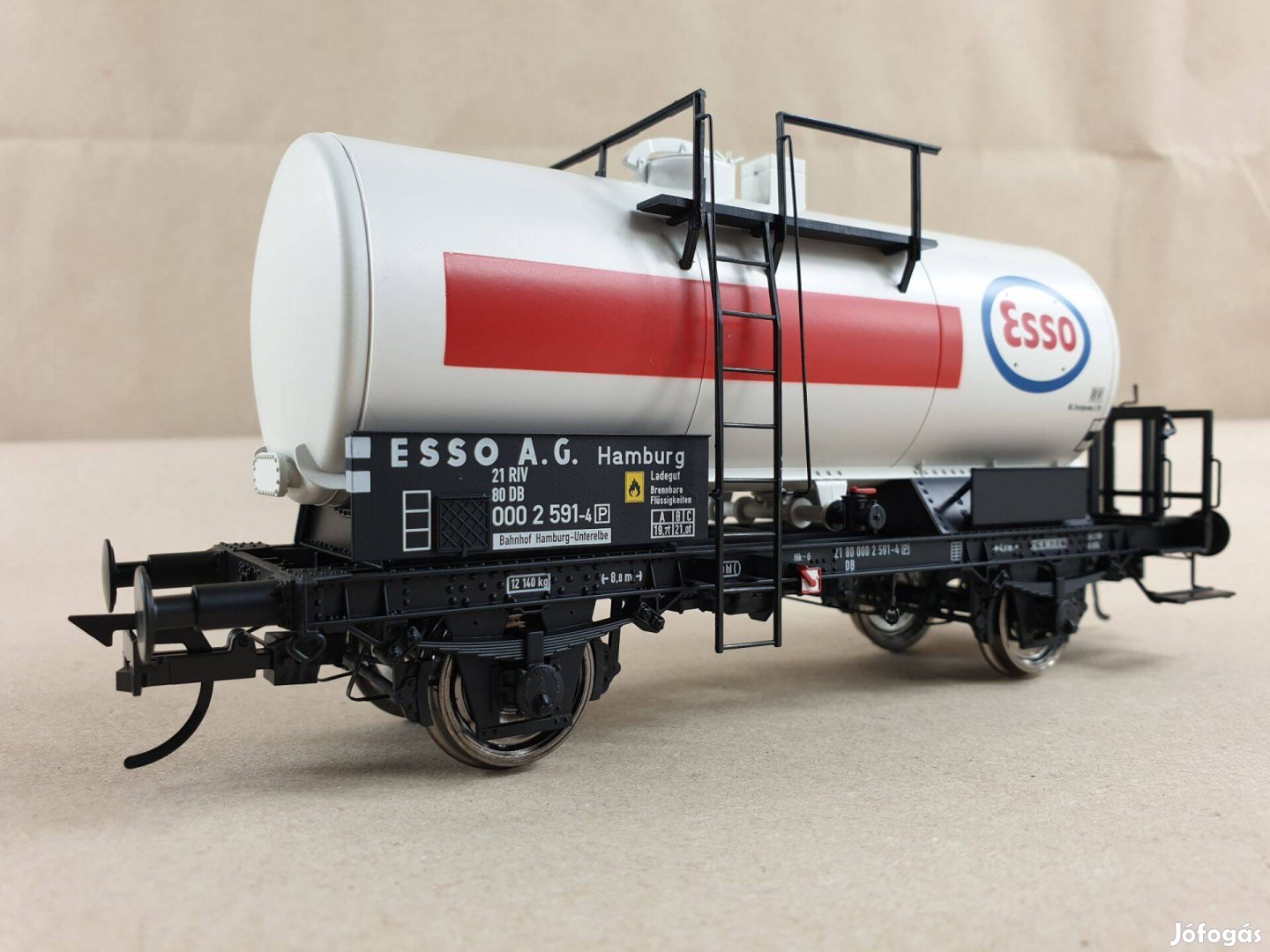 Spur 0 , 0-ás Brawa 37254 DB Esso Tartályvagon - Vagon