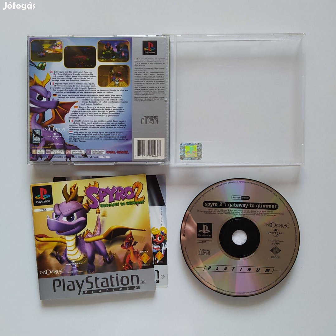 Spyro 2 Gateway to Glimmer PS1 Playstation 1