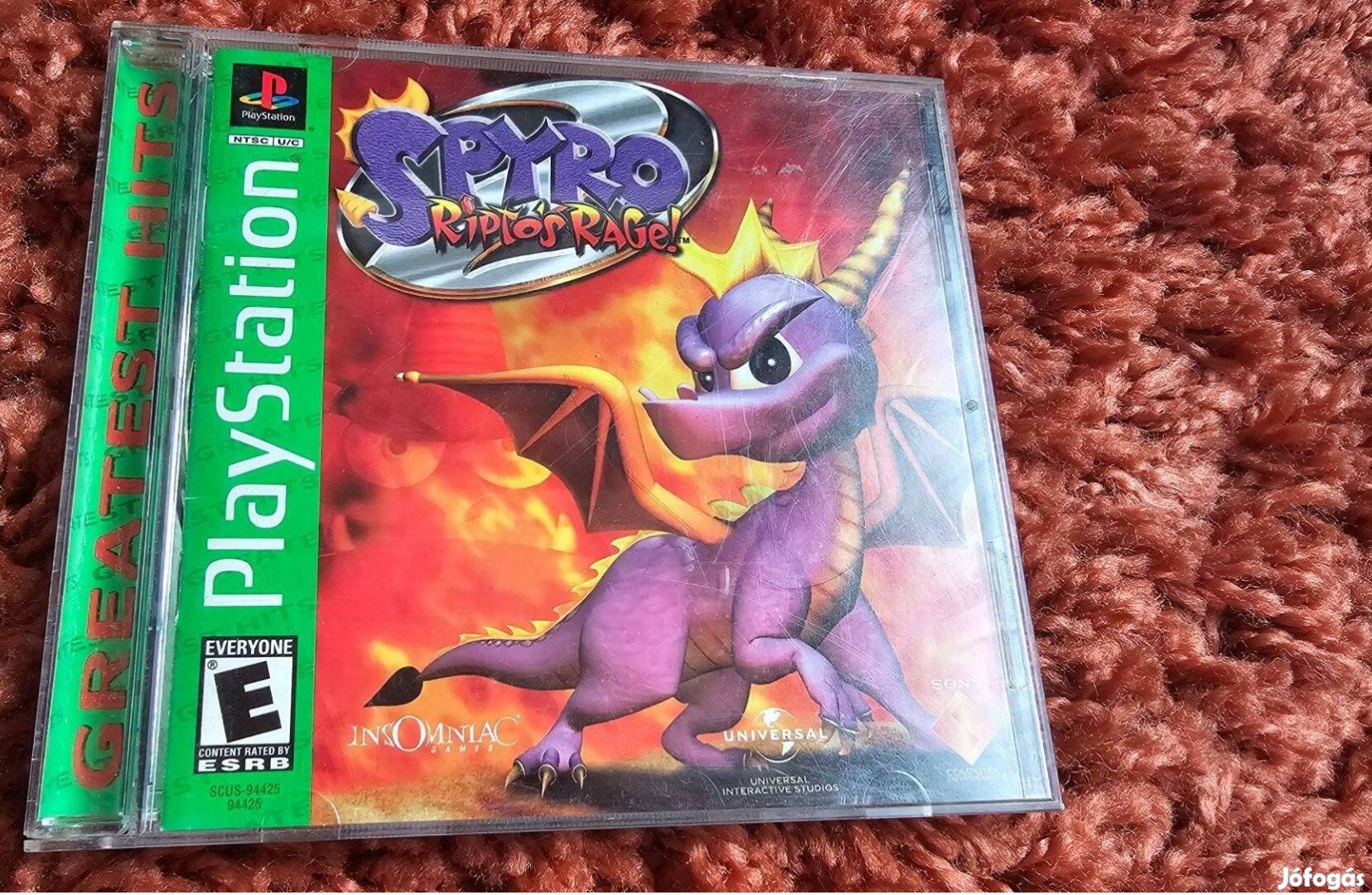Spyro Ripto's Rage (Spyro 2) PS1, Playstation 1 Videojáték (NTSC USA)