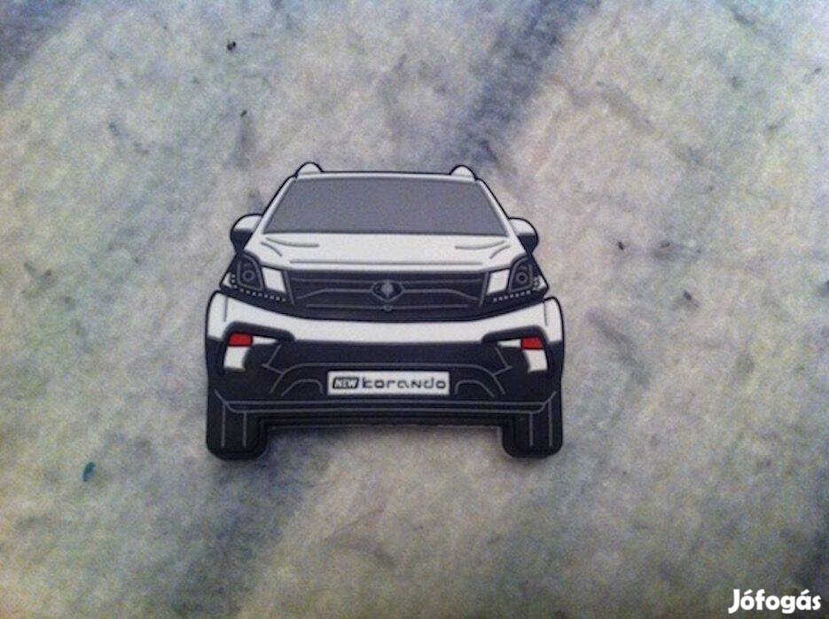 Ssangyong Korando egyedi gumis USB pendrive 8 GB