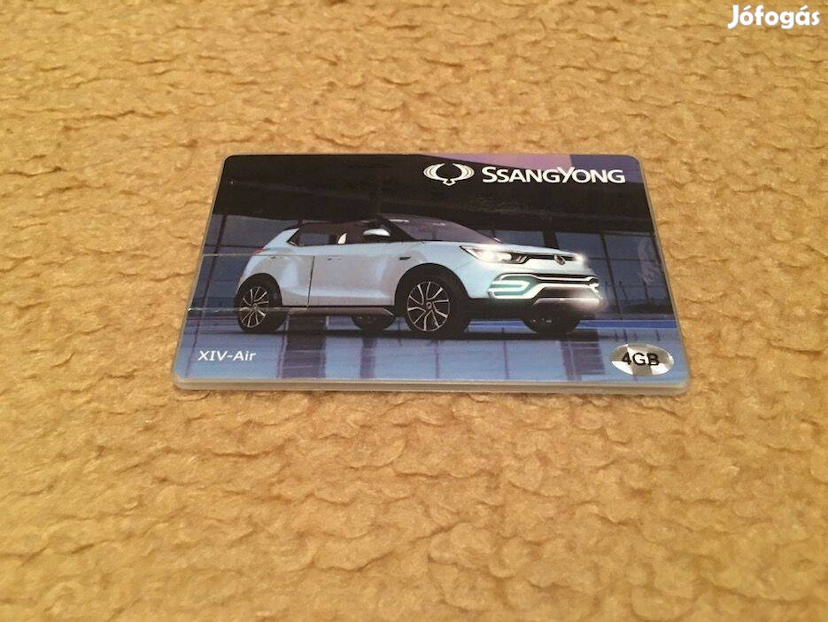 Ssangyong Tivoli kártya alakú USB pendrive 4 GB