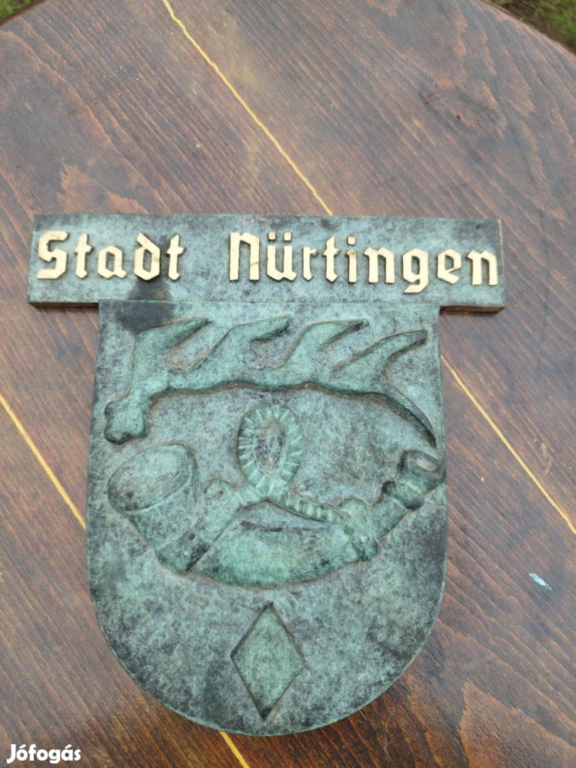 Stadt Nürtingen réz plakett