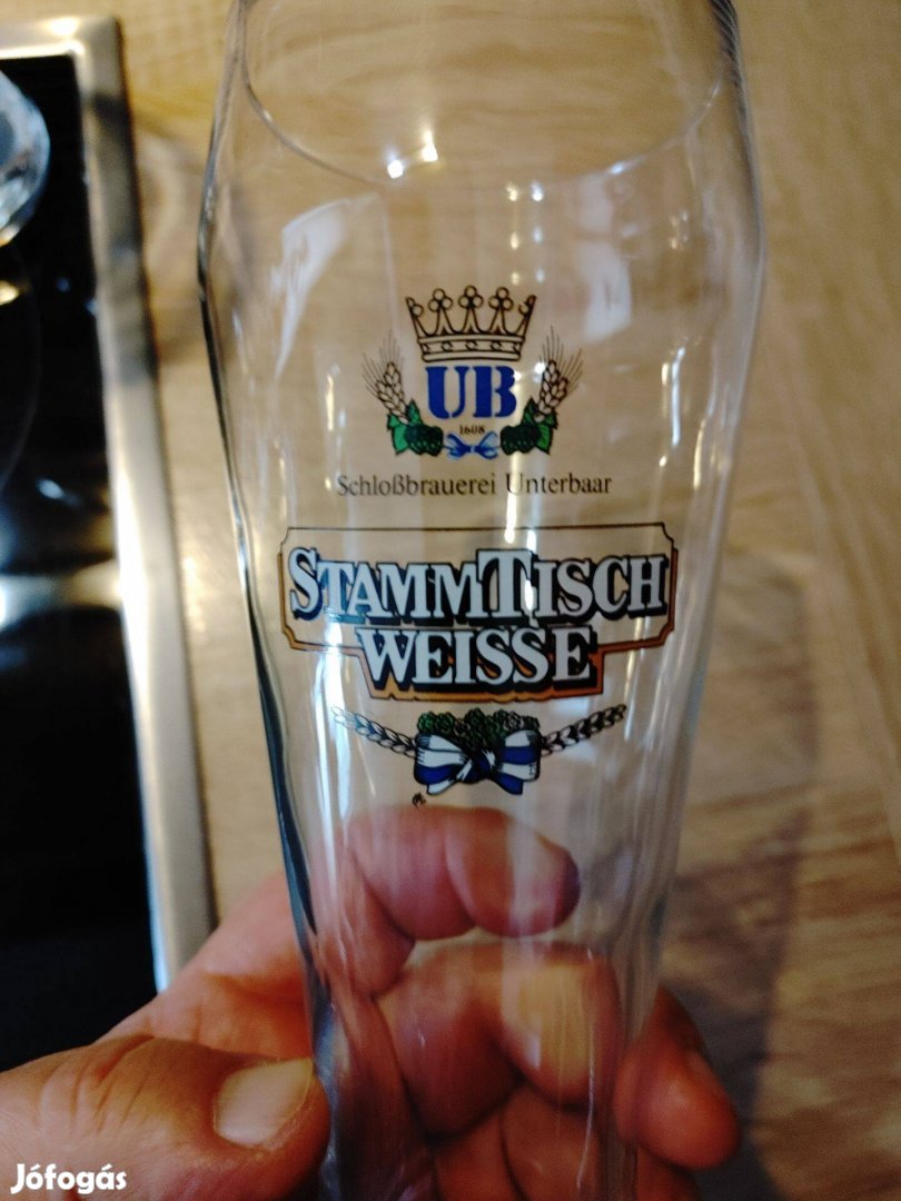 Stammtisch Weisse 0,5 l sörös poharak párban