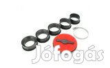 Standard Parts extra lapos légszűrő PWK karburátor fekete / piros