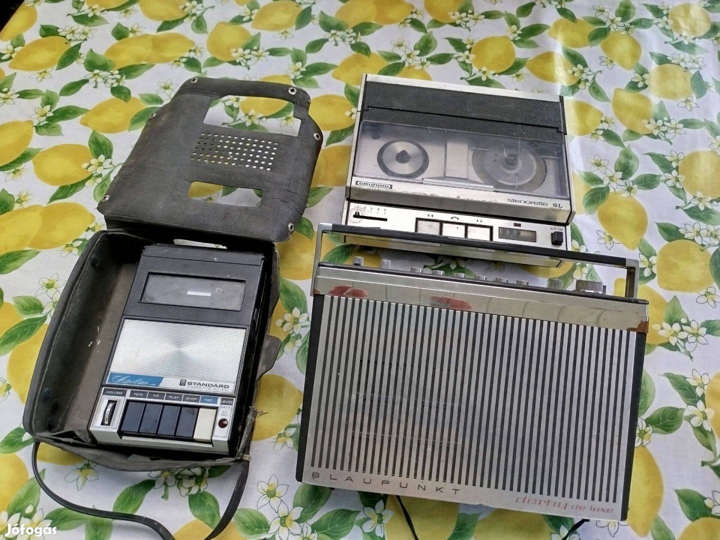 Standard riportermagnó, Grundig Stenorette diktafon Blaupunkt rádió