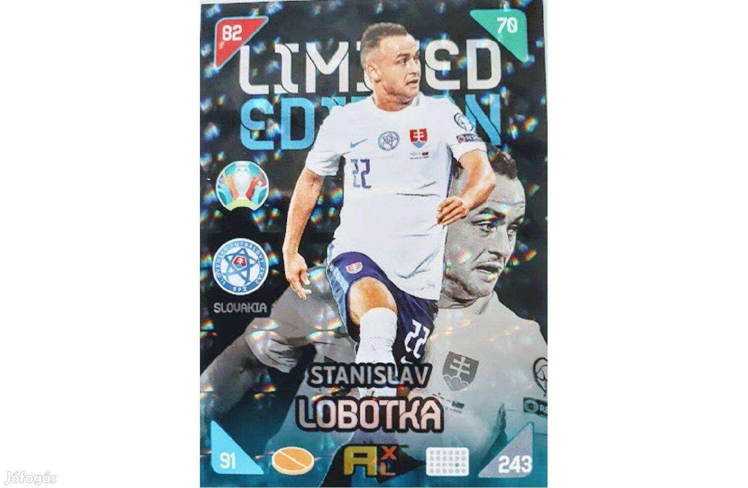 Stanislav Lobotka Szlovákia Limited Edition focis kártya Kick Off 2021